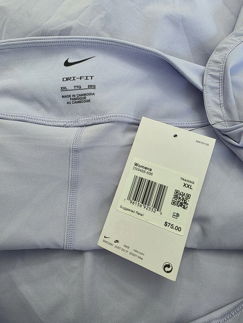 Nike Women's Dri-FIT Bliss Mid-Rise Tennis Skort. NEW!